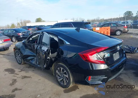 2018 Honda Civic Ex from USA, damaged, VIN 2HGFC2F76JH512359